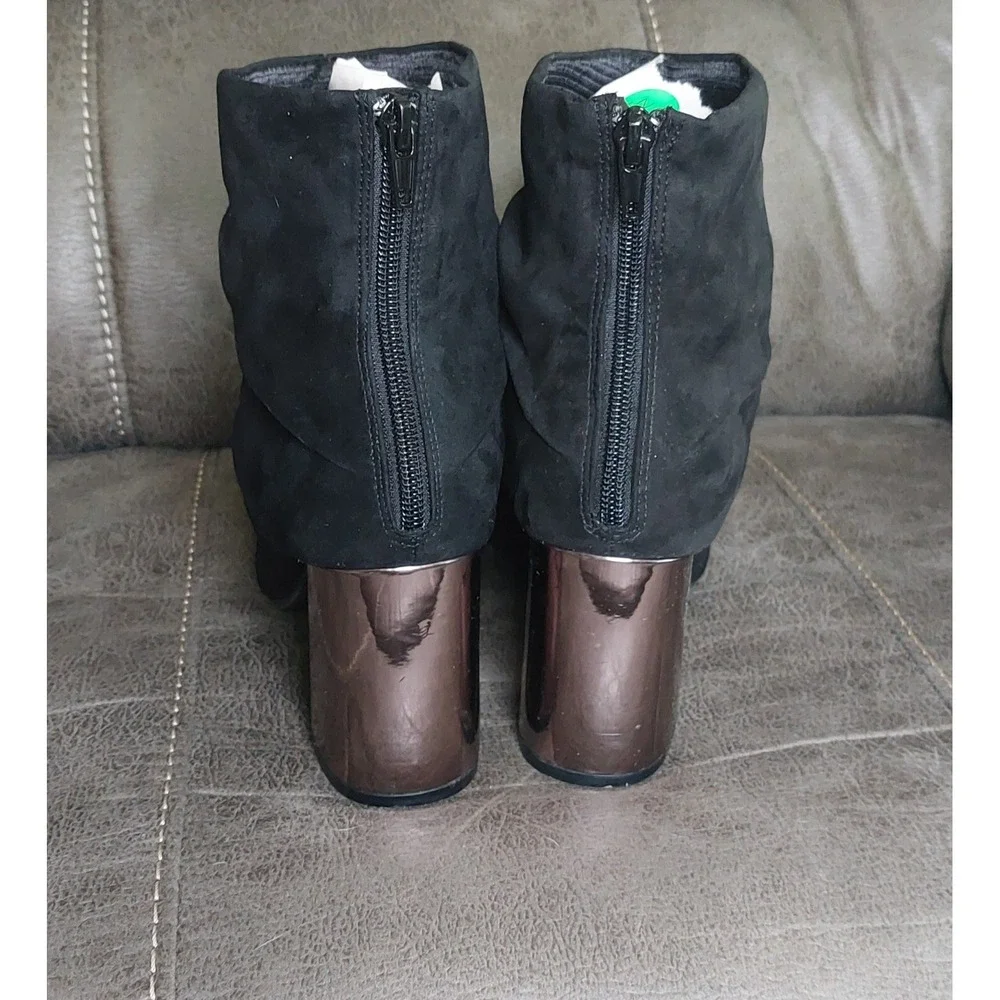 Christian Siriano 3.5'‎ Heel Boots- Black womens Size 8.5 #468